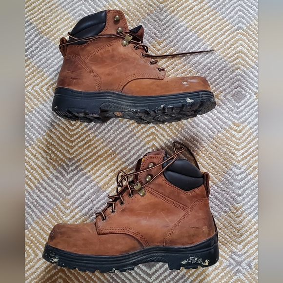 Carolina Men's Steeltoed Workboots Genuine Leather - Picture 2 of 7